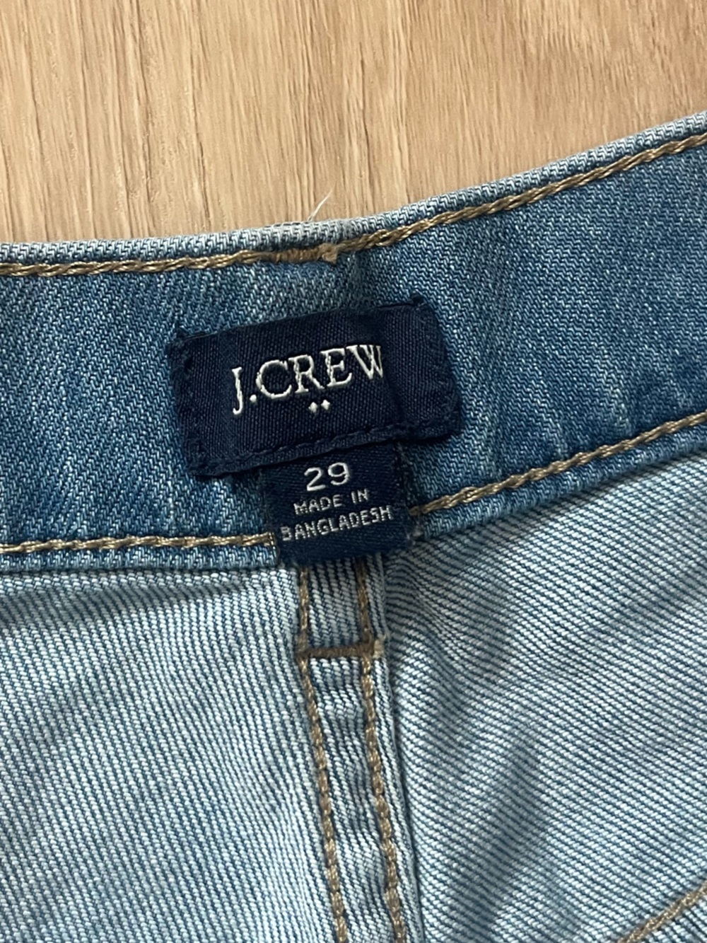J. Crew Womens Drapey Denim Trouser Light Blue Flare Jeans Wide Leg Sz 29 - Picture 2 of 12